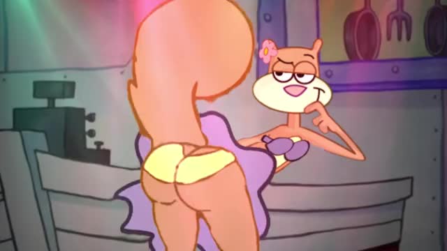 sandy cheeks twerking that ass.