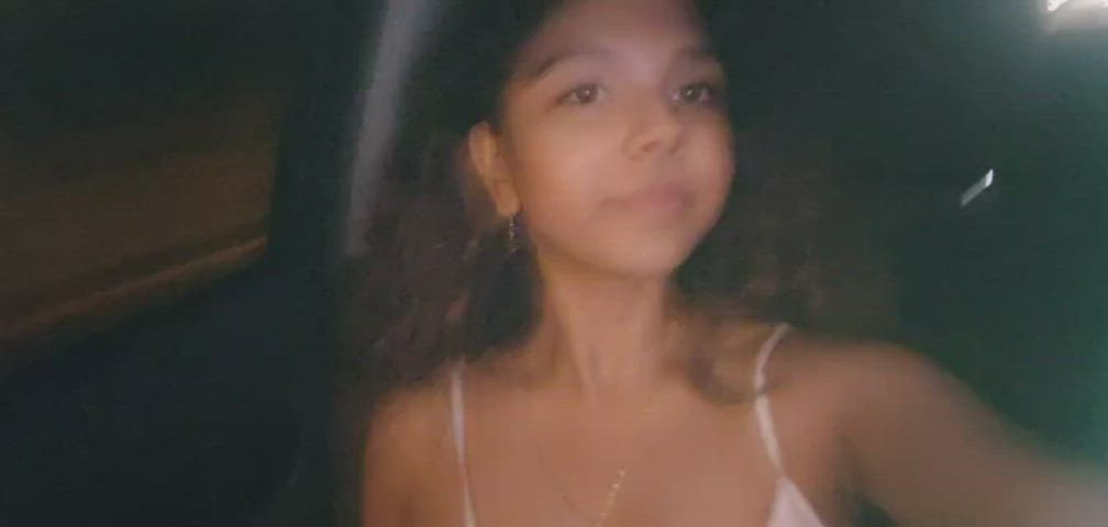 In my friends car and felt like flashing~
