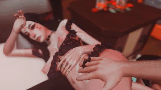 Bed Sex Couple Side Fuck gif