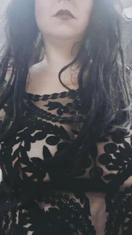 big tits flashing public gif