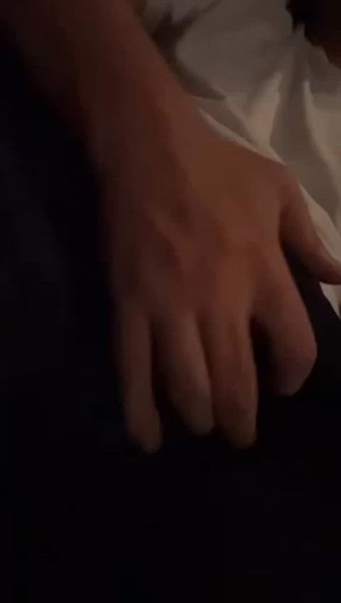 bulge hard thick cock throbbing flexing gif