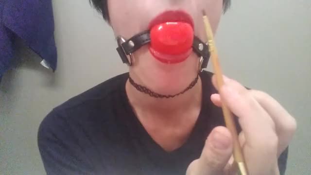 Gagged slut