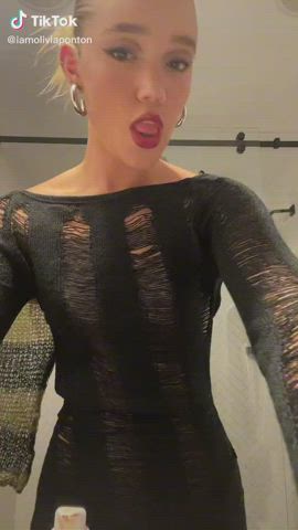 Olivia Ponton's see through dress