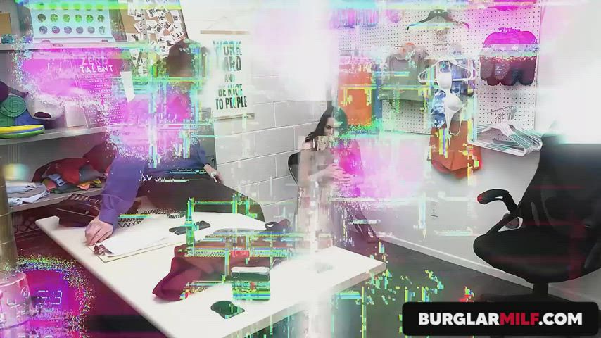 Aria Khade Fucked the Store Officer Guard
