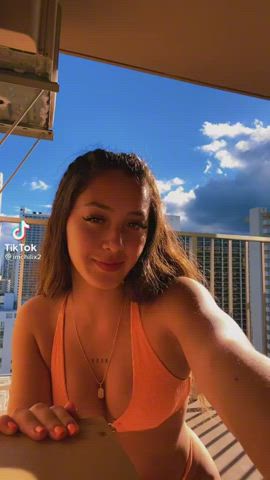 19 Years Old 20 Years Old 21 Years Old Babe Boobs Swimsuit Teen TikTok Porn GIF by