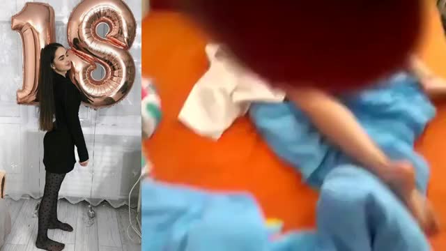 18 Year Old Girl Gets A Cumshot On Her Panties