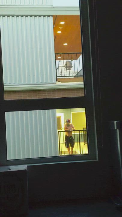 He saw me earlier and came back to watch.