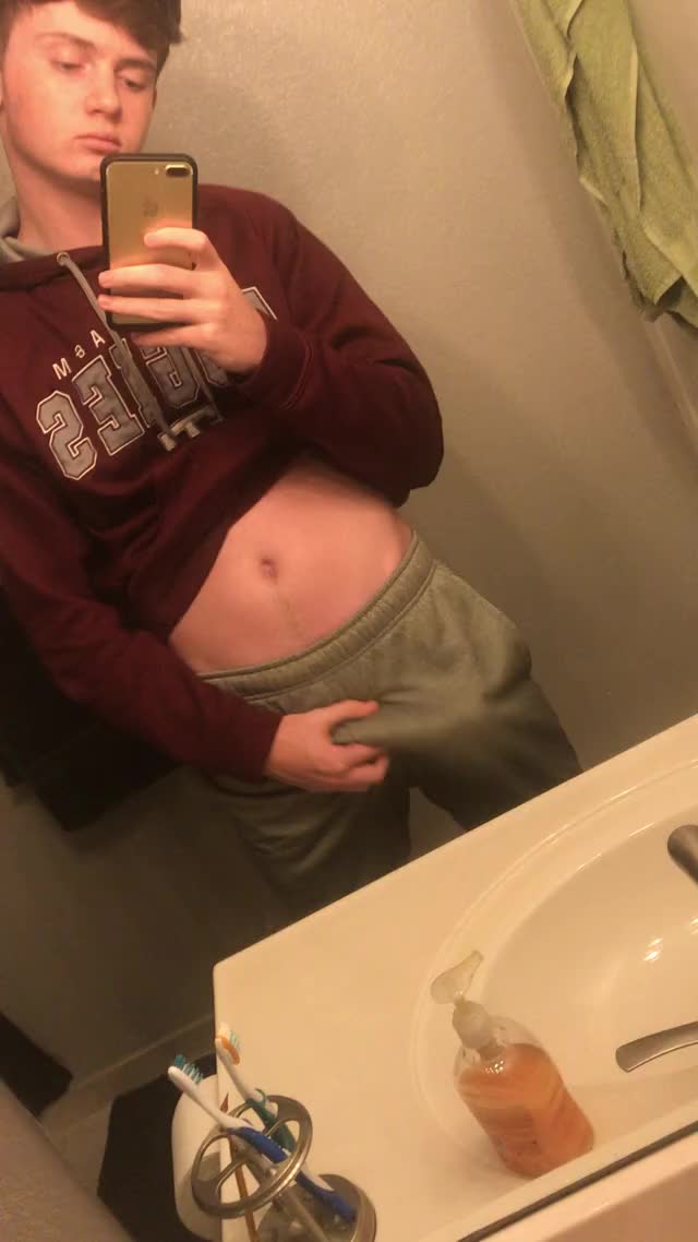 Usually what happens when I wear these sweats in public