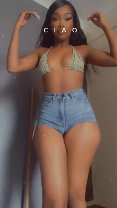 amateur ass ass clapping british ebony petite slut thot twerking uk gif