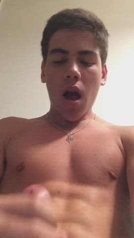 amateur cumshot teen gif