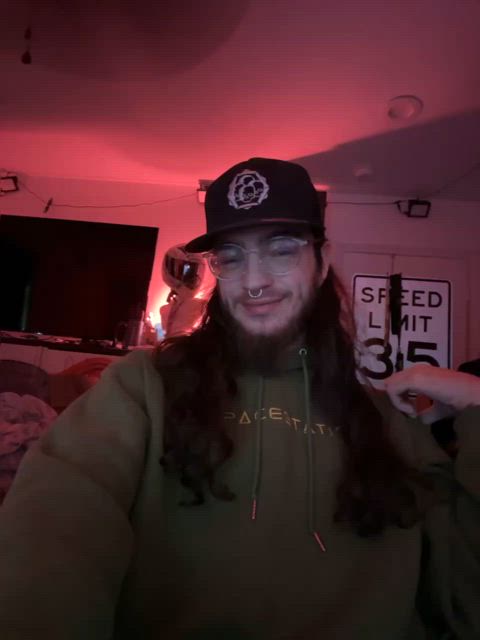 amateur big dick cock long hair onlyfans selfie smile solo tiktok gif