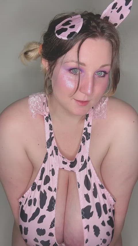 Calling my tits huge would be an udderstatement