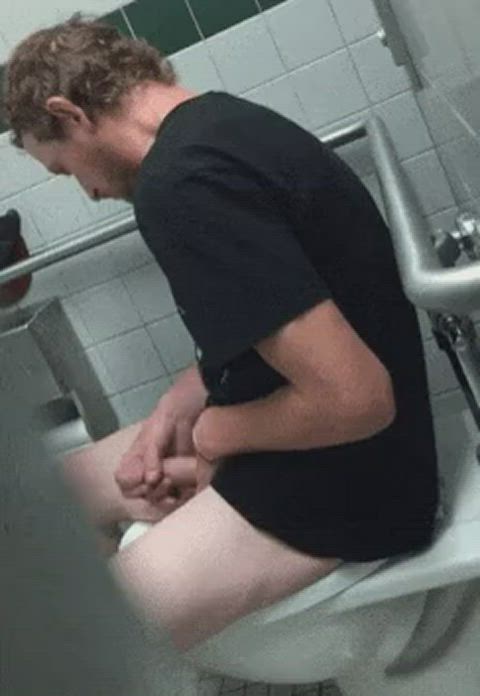 caught gay jerk off gif