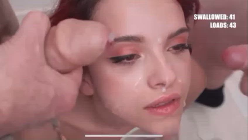 bukkake cum cumshot cumshots double cumshot facial ohana petite cumslut gif