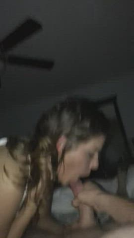 My wife loves sucking off everyone who will let her