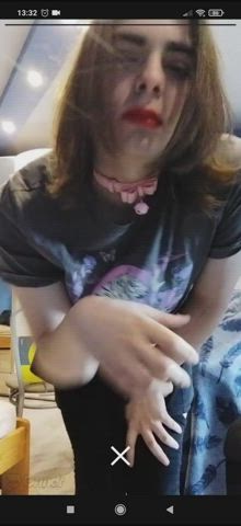 Ass Chastity Femboy Sissy Skirt gif