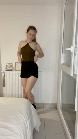 In the middle of the act, I tell you I'm your step sister, what do you do?