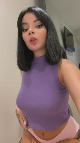 babecock censored cum cute titty drop gif