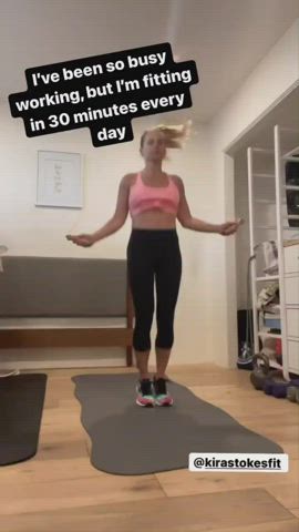 Bouncing Tits Celebrity Spandex gif