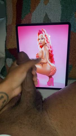 bbc big ass big dick male masturbation nicki minaj tribute gif