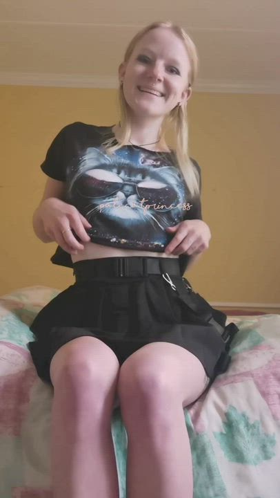 Pale Small Tits Titty Drop gif
