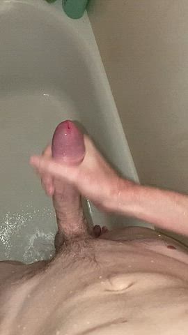 bwc big dick cum cumshot shower gif