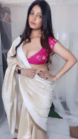 Babe Cute Saree gif