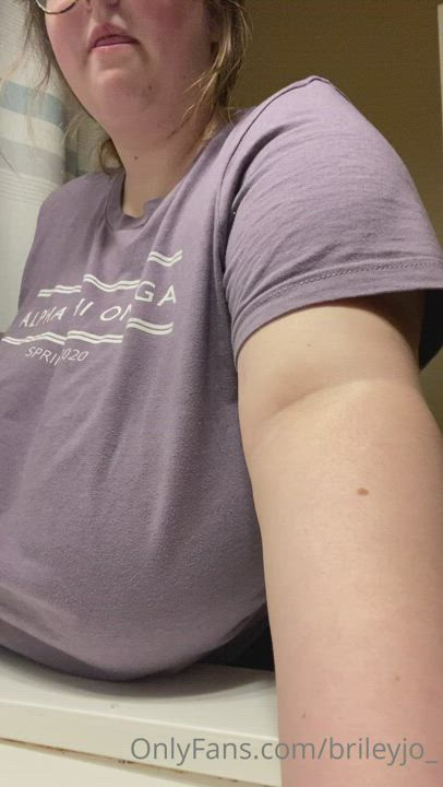 BBW Huge Tits Titty Drop gif