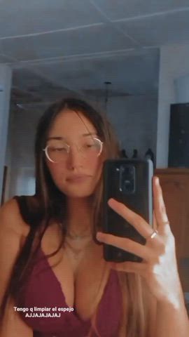 latina shaking teen gif