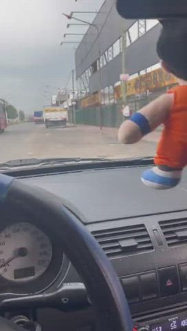 Boobs Car Latina Outdoor Public Tattoo Tits gif