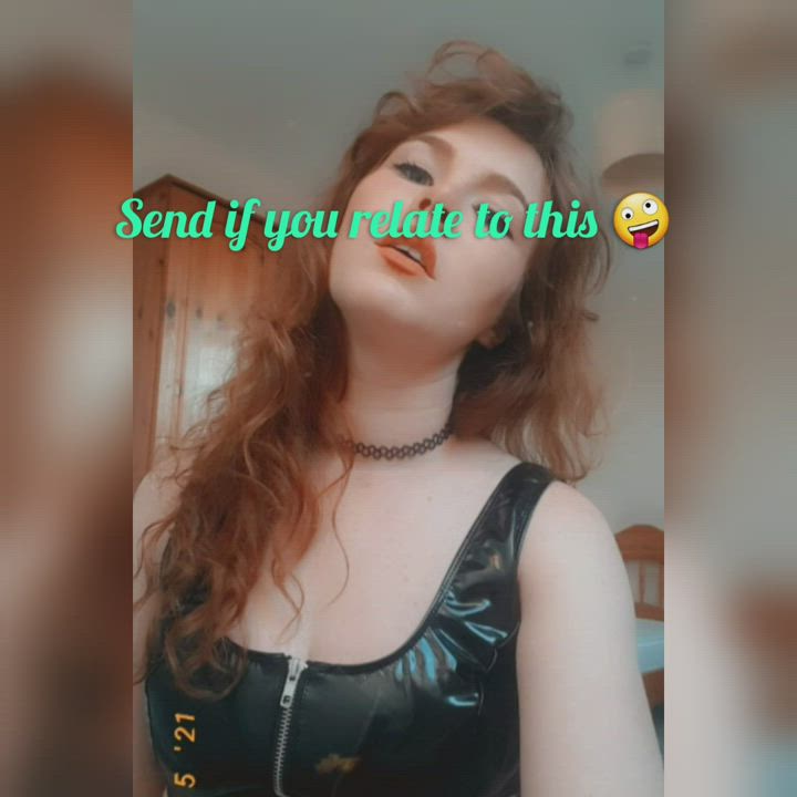Femdom Goddess Humiliation Redhead Worship gif