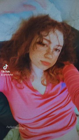 Tried a ginger filter on tiktok, should I officially dye my hair red? 😳🔥 p.s.