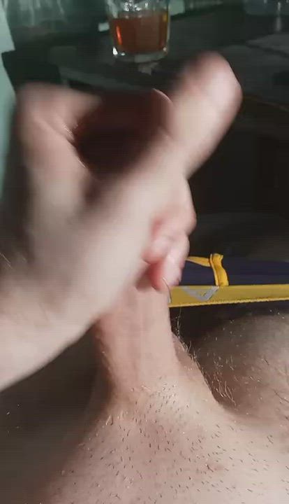 Big Balls Big Dick Cumshot gif