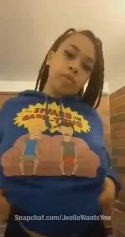Big Tits Ebony Titty Drop gif