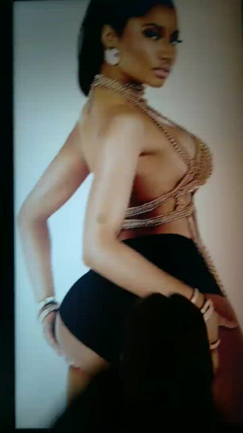 celebrity cum cumshot nicki minaj tribute gif