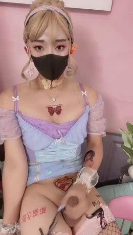 Big Dick Big Tits Trans gif