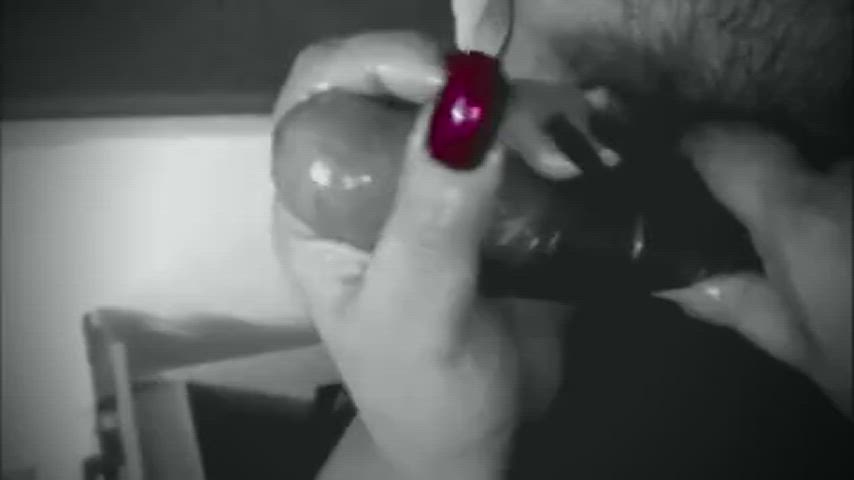 edging fetish handjob massage nails gif