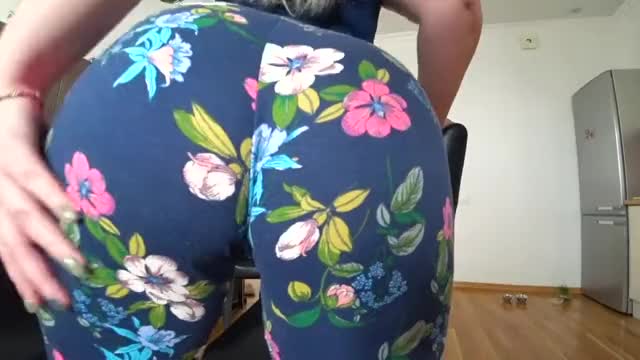 Girl with a big ass having in passionate sex