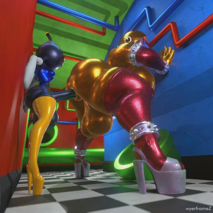 Futa Threesome with Chainchomp
