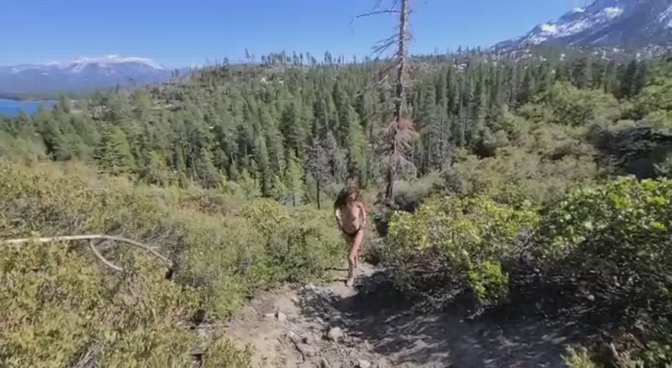 Wanna go [f]or a hike? Sure, let me get undressed ??