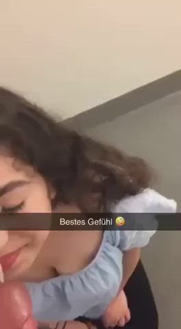 Clothed Cumshot Sucking gif