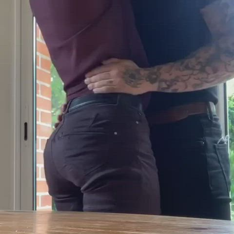 Passionate build-up to sex