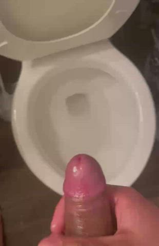 Cum Masturbating Uncut gif