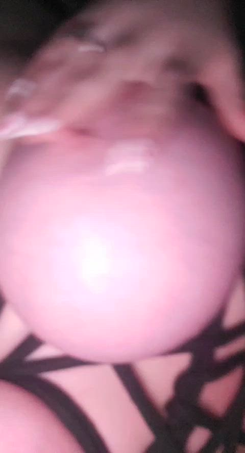 big tits rope play tied gif