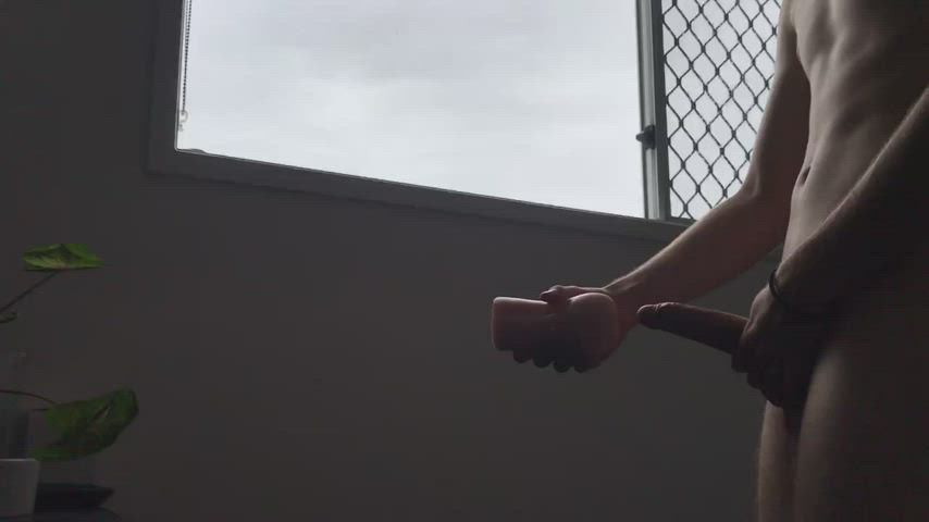 Fleshlight Masturbating Toy gif