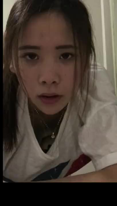 Cute asian slut fucked on study table while her roommate is sleeping