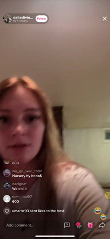 Amateur Flashing TikTok gif