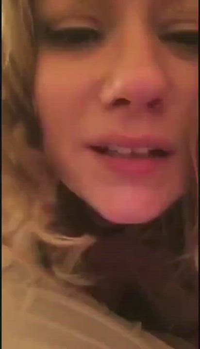 Blowjob Cum Licking Facial Hotwife Husband Real Couple gif