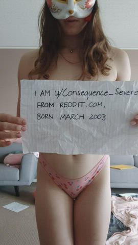 female mask selfie gif