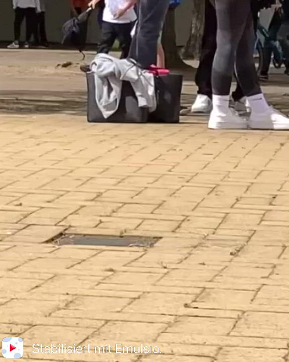 Ass Hidden Cam Leggings Schoolgirl gif